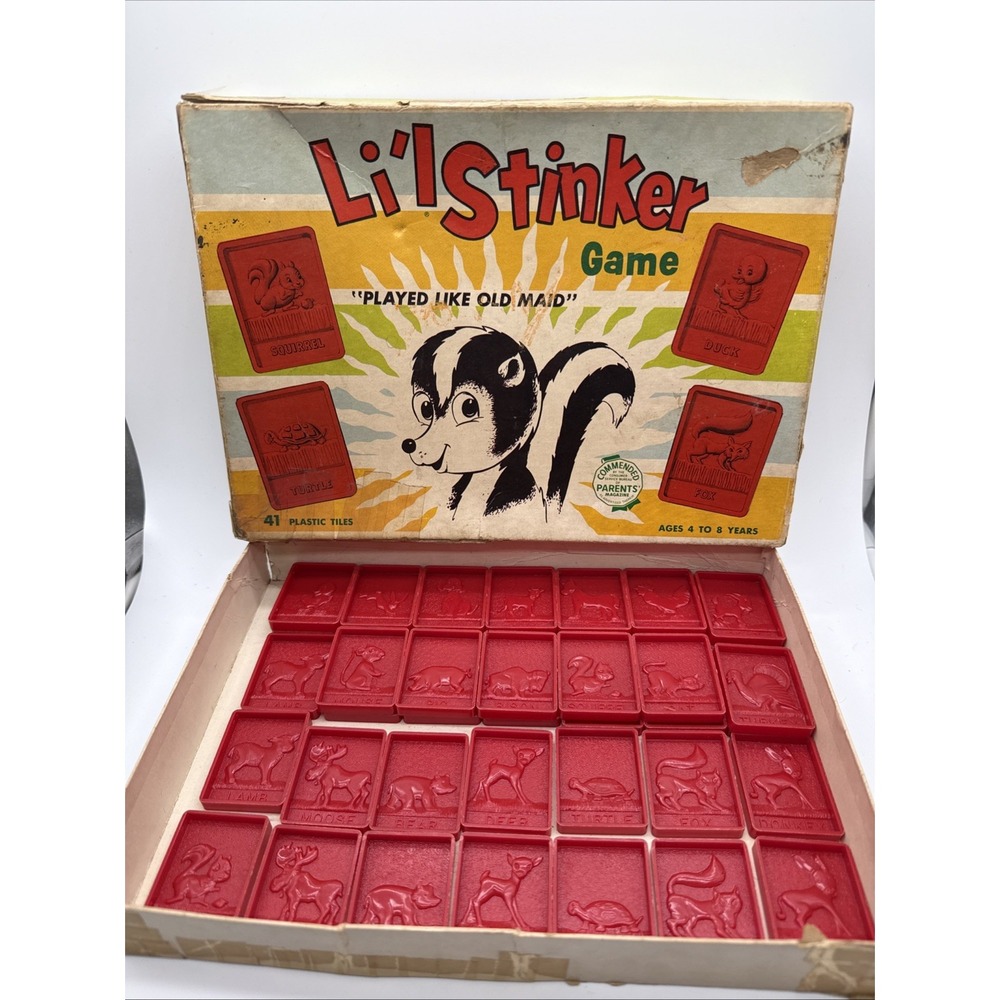 Li'l Stinker Vintage Game 1956 from W.H. Schaper Mfg. Co. Matching Game
